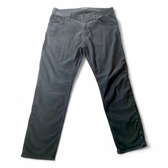 Mavi Matt Relaxed Straight Leg Twill Pants Preppy Casual Mens Stretch Gray 36x30 - Picture 1 of 7